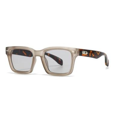 Imagem de VFDHN Óculos de Sol Vintage Feminino Punk com Rebites, Lentes Degradê Estilo Retrô Masculino, Proteção UV400 (TYJ222-6)