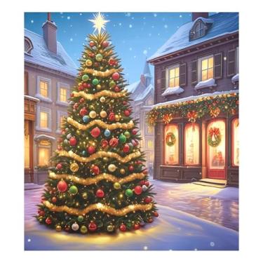 Imagem de SEHANY Capa magnética para lava-louças de árvore de Natal, adesivos magnéticos para decoração de Natal antiarranhões para painel de geladeira e lava-louças, decoração de Natal de cozinha doméstica 58