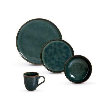 Imagem de Aparelho de Jantar 16 Peças em Stoneware Bio Oceano - Porto Brasil