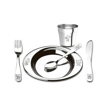 Imagem de Conjunto Infantil Brinox Friends Club em Aço Inox – 5 Peças