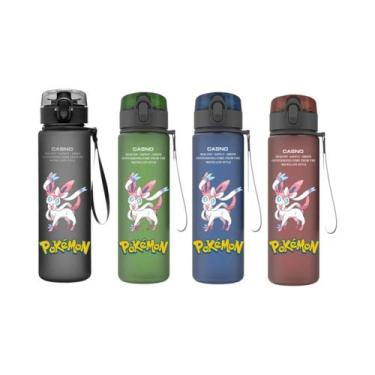 Imagem de Garrafa De Água Plástica De 560ML Pokémon Pikachu Squirtle Bulbasaur, 
