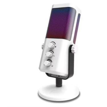 Imagem de Microfone Gamer RGB Cardioide RGB com Controle de Volume e Cancelament