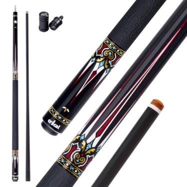 Imagem de CRICAL Bastão de sinuca de fibra de carbono Série CXD Professional Pool Sticks com Super Low Deflection Pro Taper Shaft Tacos de bilhar nível de torneio com ponta de 12,5 mm (preciso e fácil de