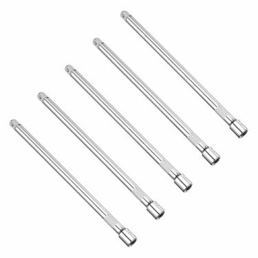 Imagem de HARFINGTON 5 peças de barra de extensão de soquete, chave catraca de 3/20.3 cm, barras de extensão de 25 cm de comprimento, ferramenta adaptadora para soquetes de porca de eixo de acionamento quadrado