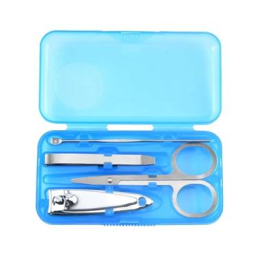 Imagem de Conjunto de manicure profissional de aço inoxidável, kit de aparador de unhas e sobrancelhas, ferramentas de cuidado de unhas de aço inoxidável com estojo de viagem, para viagens e uso doméstico