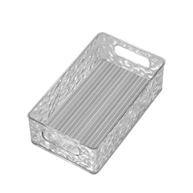 Imagem de Cffuvros Penteadeira e Bandeja Organizadora de Mesa.Design Moderno de Textura de Geleira.Bandeja de Mesa Multifuncional para Organização de Bancadas de Home Office e Banheiro