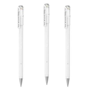 Imagem de Kit 3 Caneta Gel Hybrid Milk 0.8mm Pentel