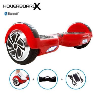 Imagem de Hoverboard Vermelho Com Led Bluetooth Bateria Longa Duração - Hoverboa