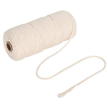 Imagem de CUOFYUNL 100m Algodão Corda 3mm Cordão Único de Algodão Macrame Fio para Fabricação de Artesanato DIY