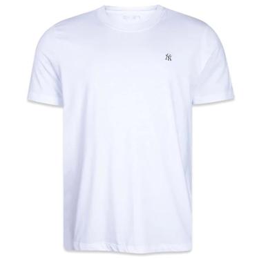 Imagem de Camiseta New Era New York Yankees Core Bordada Branca Masculina-Masculino
