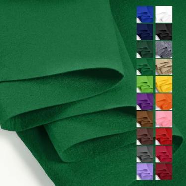 Imagem de Ribreeze Folha de tecido de feltro verde de Natal 91,4 cm x 91,4 cm (1 jarda quadrada) 1 mm de espessura, perfeita para artesanato, costura, patchwork e decoração, projetos vendidos pela The Yard