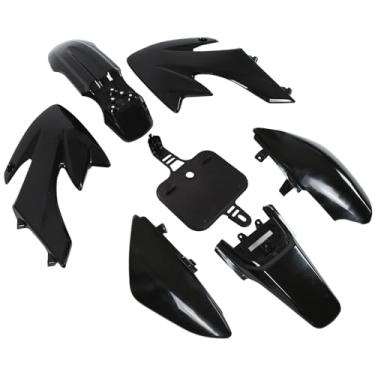 Imagem de Kit de carenagem de plástico preto, 7 peças, conjunto de acessórios para motocicleta, xr50 crf50, dirt bike