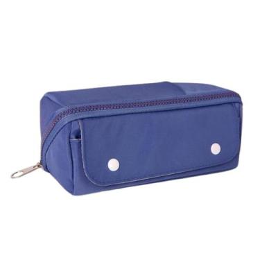 Imagem de Estojo De Maquiagem E Pincéis Necessaire Espaçosa Com Divisórias E Vár