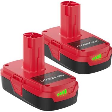 Imagem de Bateria POWTREE 19,2 V 3500mAh, pacote com 2 unidades de íon de lítio