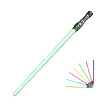 Imagem de Espada Laser Telescópica Colorida Brinquedo 2-em-1 Sabre De Luz Música
