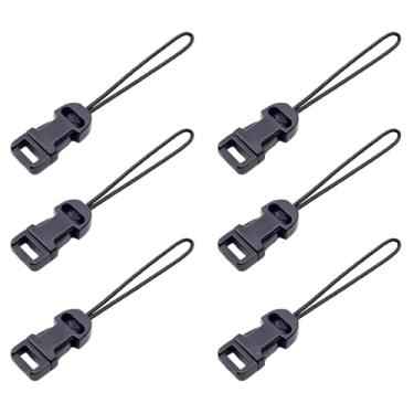 Imagem de Bxian Adaptador de conector de anel QD de alça de câmera de 6 peças compatível com câmeras digitais compactas, binóculos, controladores remotos de drone