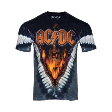 Imagem de Camisetas Unissex AC DC Impressas Em 3D Com Gola Redonda E Manga Curta