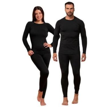 Imagem de Conjunto Frio Blusa e Calça Roupa Térmica Segunda Pele Quente-Feminino