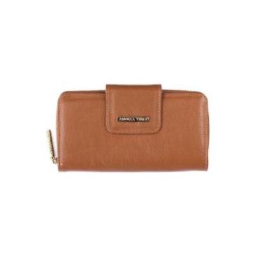 Imagem de Carteira feminina grande de couro liso Cindy-Feminino