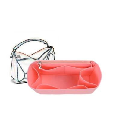 Imagem de Bolsa organizadora forrada, bolsa organizadora de cosméticos, portátil para Loewe, rosa, FOR Puzzle Mini