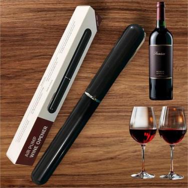 Imagem de Saca Rolhas Abridor Garrafa de Vinho Pneumático 20cm Color - RIKABUNI,