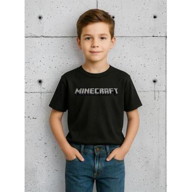 Imagem de Camiseta Infantil Menino Minecraft Algodão Lançamento Oferta - Agil, P
