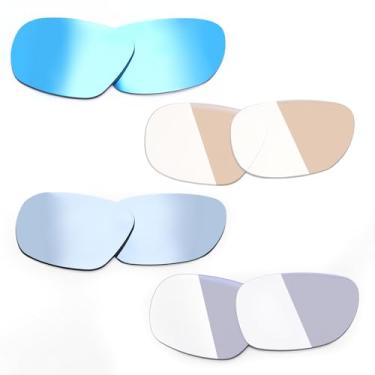 Imagem de Lentes de substituição para óculos inteligentes Rayban Meta Wayfarer Rw4006 e Gen 2 Rw4012 50 mm - Transição, um conjunto de 4 cores de lentes de óculos inteligentes intercambiáveis em prata/azul gelo