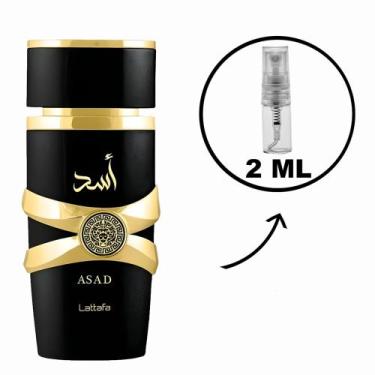 Imagem de Perfume Masculino Árabe Asad Lattafa EDP Original 2ml 5ml, 2ml - 40 Bo