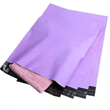 Imagem de 40 sacos de correio roxos de tamanho misto, 4 tamanhos de envelopes de plástico poli à prova d'água fortes roxos para embalagens, embalagens pequenas, médias e grandes, bolsas de entrega de correio