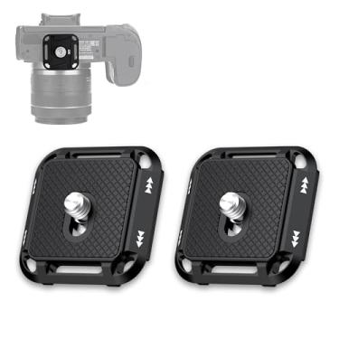 Imagem de Placa de liberação rápida de 2 peças compatível com Peak Design Capture V3 Arca tipo QR placa de montagem para câmera Sony Nikon para câmera Fujifilm DSLR