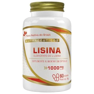 Imagem de Lisina 1000mg 60 Capsulas Flora Nativa do Brasil - Sem sabor