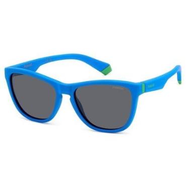 Imagem de Óculos de Sol Polaroid Pld 8056/S FLL - Azul 49 - Infantil-Masculino