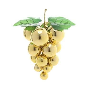 Imagem de Bola Decorativa De Plástico Para Árvore De Natal, Cor Sólida, Brilhant