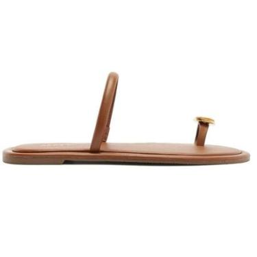 Imagem de Sandália Couro Fina Tira Dedo Minimalista Lançamento Arezzo-Feminino