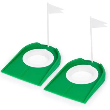 Imagem de Pacote com 2 taças de golfe Eaezerav Practice Hole Training