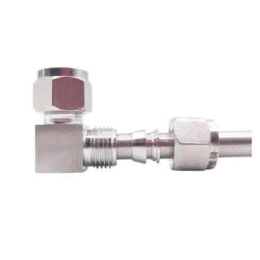 Imagem de Cotovelo de 90 graus 1/20.3 cm 1/10.2 cm 3/20.3 cm 1/5.1 cm 3/4/6/8/10/12/14/16/18/20/25 mm OD Conector de União de Compressão de Virola Dupla 304 Inoxidável WWECCQIJ (18 mm)
