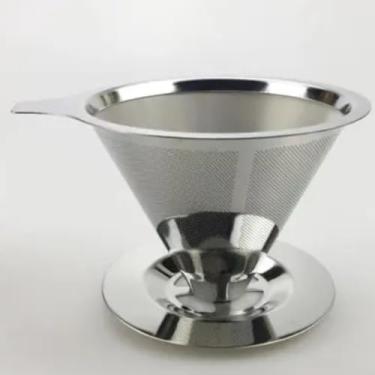 Imagem de Coador Café 103 Inox Reutilizável Sem Papel | Filtro Permanente Aço Premium