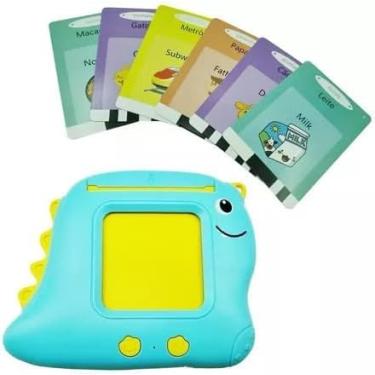 Imagem de Máquina De Cartões Bilíngue Português Inglês 224 Palavras Brinquedo Educativo Montessori Compacto - Modelo Aleatório