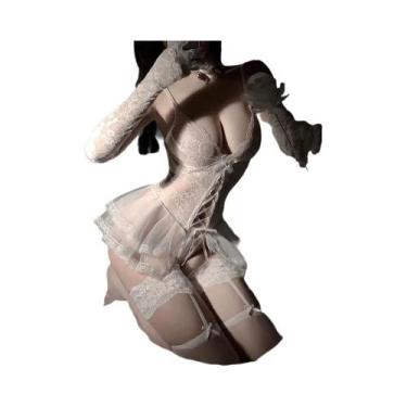 Imagem de Fantasia De Cosplay De Freira Travessa, Lingerie Sexy De Irmã Do Conve