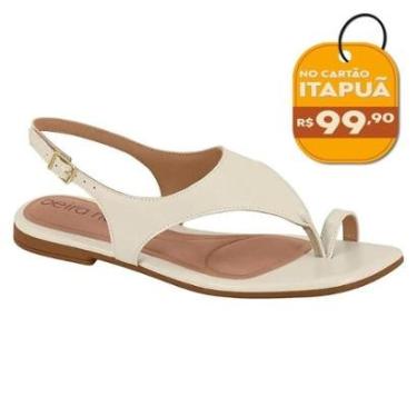 Imagem de Sandália Rasteira Beira Rio Branco Off Feminina BEIRA RIO-Feminino