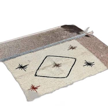 Imagem de Capacho Bordado Para Porta/ Banheiro Boho Terrazzo Losango