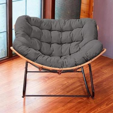 Imagem de Poltrona de Balanço Nut Design Ergonômico Descanso Leitura Decoração S