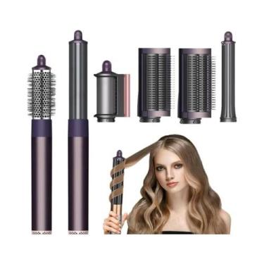 Imagem de Secador De Cabelo Profissional 6 Em 1 Para Mulheres, Escova Secadora D
