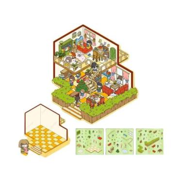 Imagem de Adesivos 3D DIY De Paisagens Em Tamanho Plus, Cenário De Cabana De Bol