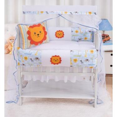 Imagem de Kit para Mini Berço Menina Menino Neutro 9 Peças - Beatriz Baby Enxova