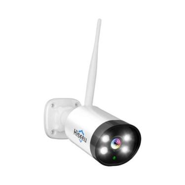 Imagem de Câmera IP Sem Fio À Prova d'Água 3MP Hiseeu WiFi CCTV Sistema De Vigil