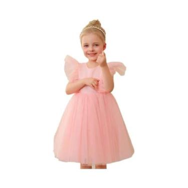 Imagem de Vestido De Princesa Sem Mangas Para Meninas De 3 a 10 Anos, Casual De 