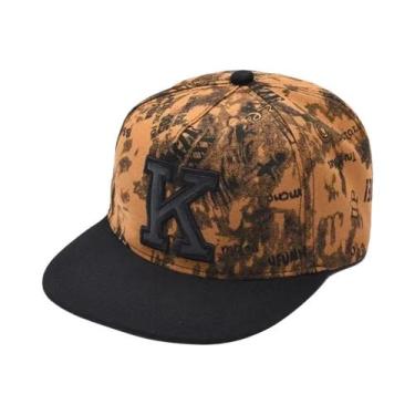 Imagem de Boné De Beisebol Masculino Ajustável Com Aba Reta, Estilo Hip-hop, Bor