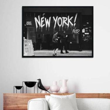 Imagem de Quadro Decorativo Fotografia Cena New York 45X34Cm
