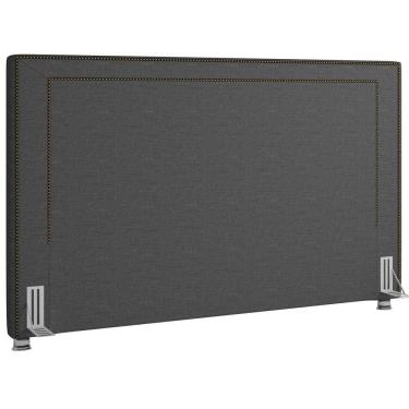 Imagem de Cabeceira Cama Box Casal Queen 160cm P05 Berlim Cinza Escuro